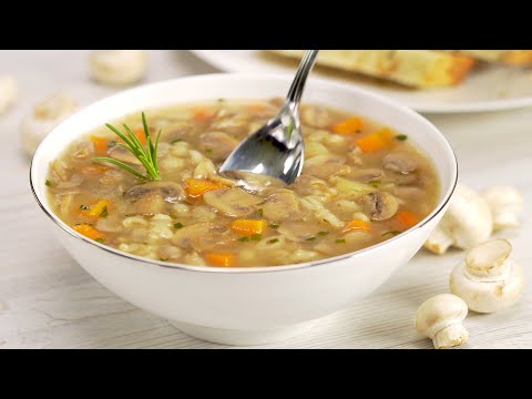 asian mushroom barley and vegetable soup
