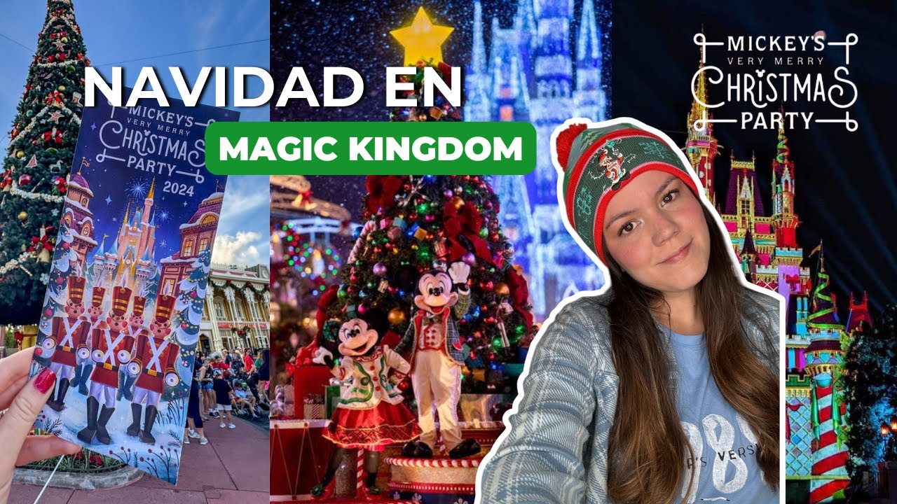 ¡Fiesta de Navidad en Magic Kingdom 🎄❤️! Mickey's Very Merry Christmas Party 2024 ❄️