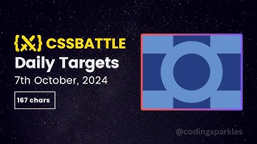 CSS Battle Daily Targets Solution | October 7, 2024 | #html #css #cssbattle