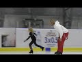 Sasha Plushenko practice. Academy Angels of Plushenko, junior group