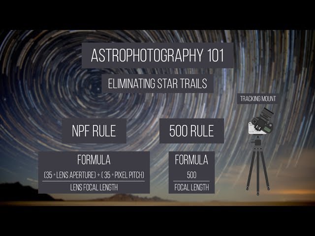 Astrophotography 101 - Eliminating Star Trails class=