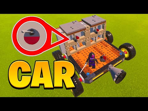 How to make a CAR in LEGO Fortnite with STEERING
