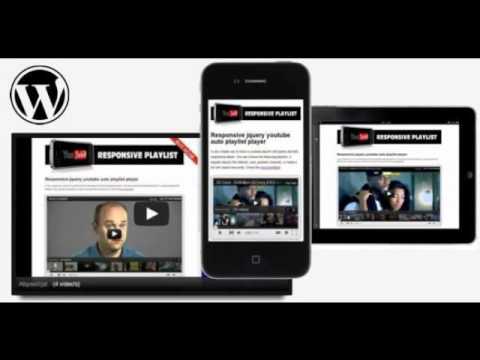Preview jQuery responsive youtube playlist for WordPress
