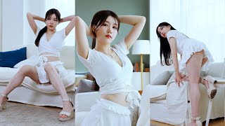 4k, 모델 세아, SeAH, white dress, famous influencer model, Beautiful model