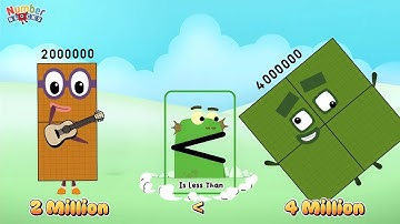 GIANT NUMBERBLOCKS COMPARISON OF NUMBER GREATER THAN LESS THAN EQUAL TO | LEARN TO COUNT COLORART_ID