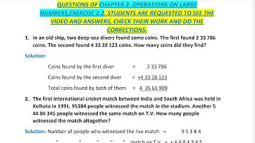Part 2:(Class-V)Exercise - 2.2 Word problem