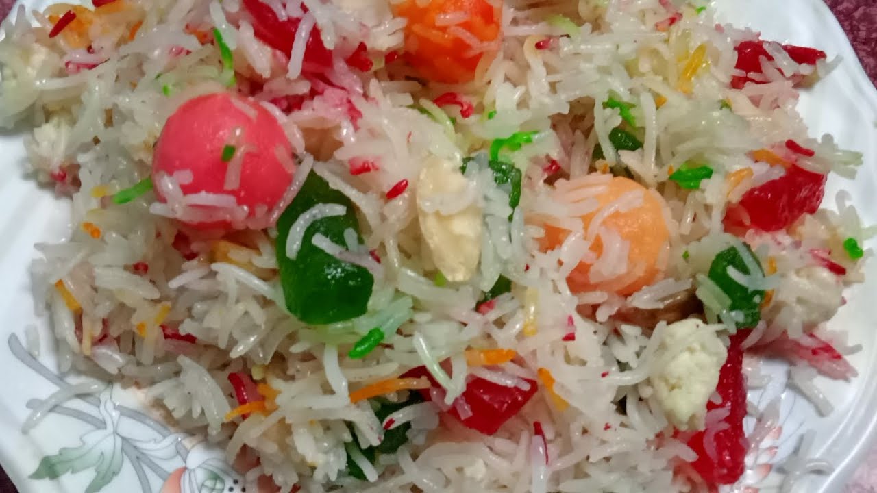 (White food color Wala zarda sweet rice) YouTube