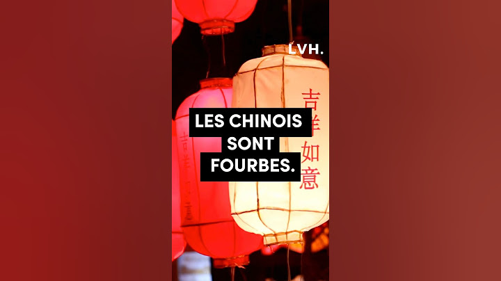 LES CHINOIS SONT FOURBES. #histoire
