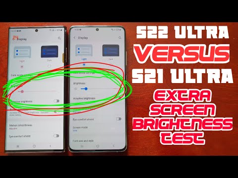 Samsung Galaxy S22 Ultra How To Enable Extra Brightness|Then Compare It Against Galaxy S21 Ultra