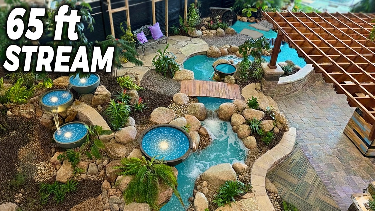 Finishing a 65 ft Stream Before He Got Back!