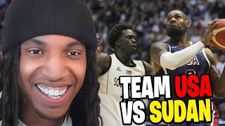 B LOU Reacts To SOUTH SUDAN vs USA Full Game Highlights!