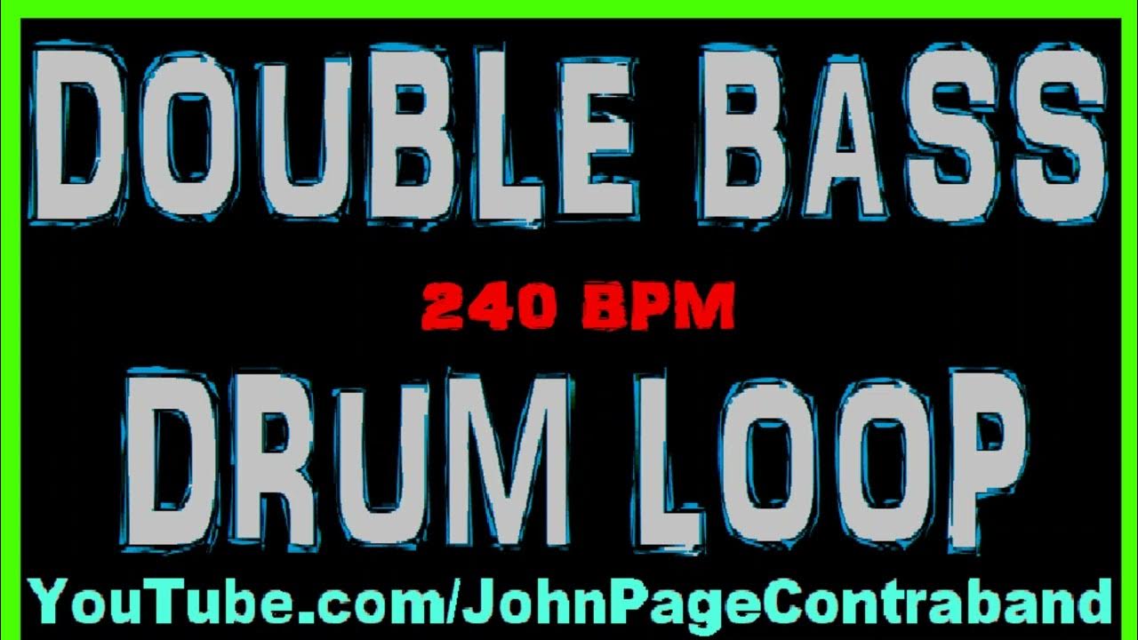 Double Bass Drum Loop 240 bpm Half Hour Long Play Along Tool YouTube