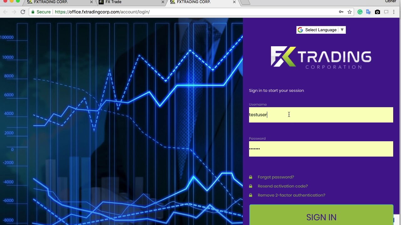 FX Trading Corp -  How to Register