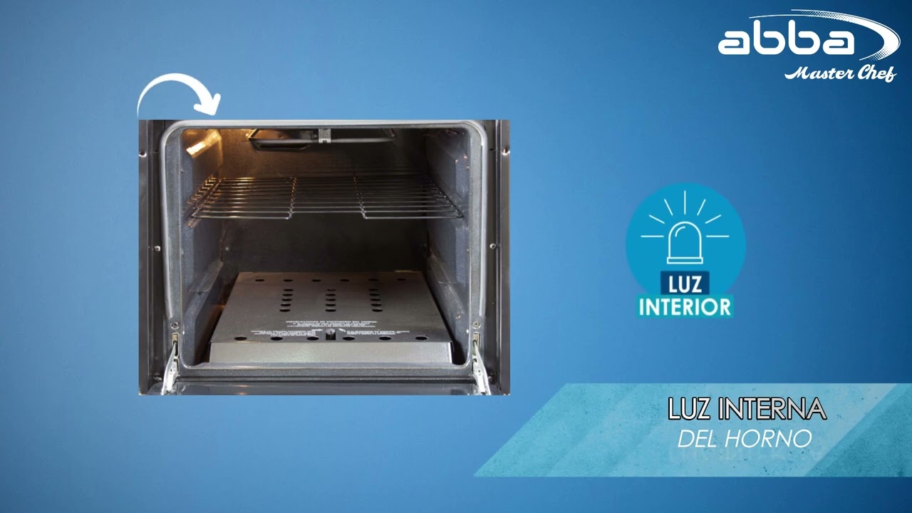 ExperienciaAbba Horno de Empotrar Abba Master Chef | HGE 20 V GTL EAH | Gas  | Acero Inox y Vidrio - YouTube