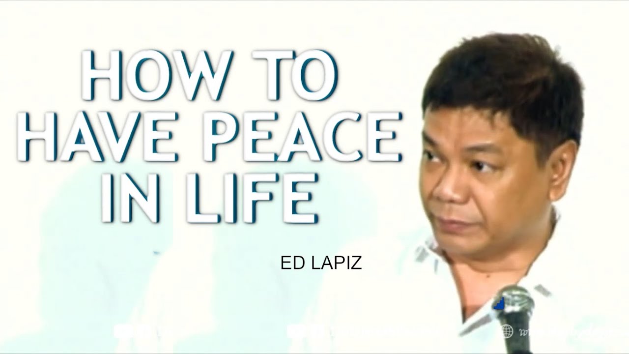 PAANO ANG TAHIMIK AT PAYAPANG BUHAY 🌷🌷🌷  ED LAPIZ