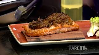 Cedar plank salmon recipe from Lela Restaurant