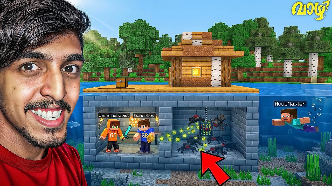 We Built the Secret Under Water XP FARM in Minecraft!