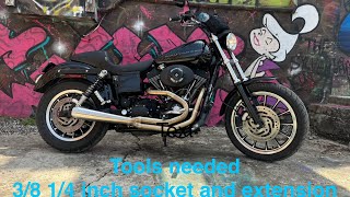 Early model Dyna rear motor mount install, the easiest way to do it!