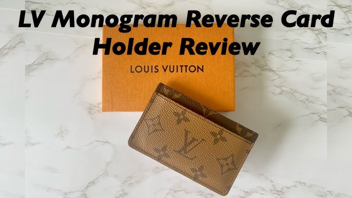 Louis Vuitton Monogram Reverse Canvas Card Holder Wallet