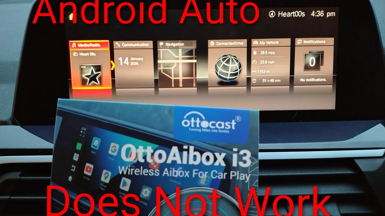 Нет Android Auto 🚫 на BMW через OttoAibox i3