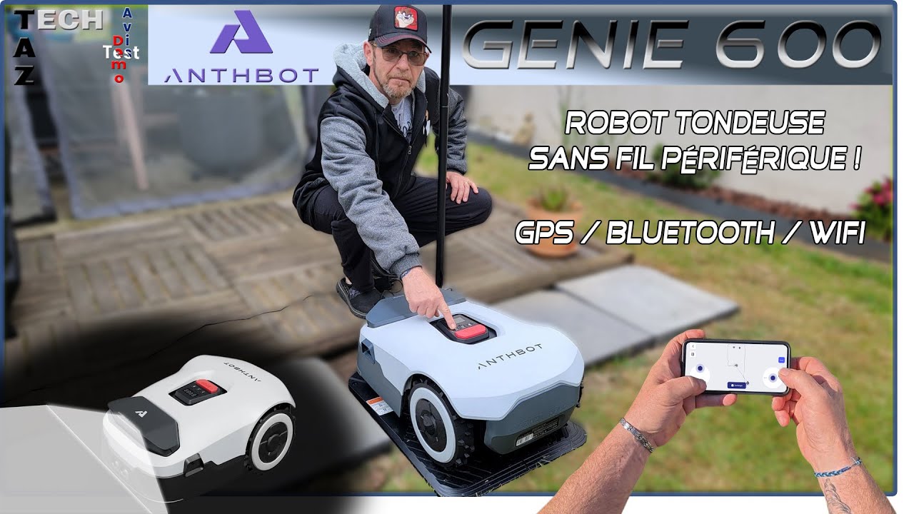 Anthbot Génie 600 ROBOT TONDEUSE sans fil Vision 3D GPS + 4 caméras — free download