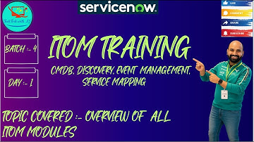 CIS - Discovery || Batch 4 || Dag 1 || Overzicht van alle ITOM-modules #itom #servicenow