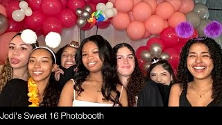 Photobooth Slideshows - Jodis Sweet 16 Creative Block Seattle