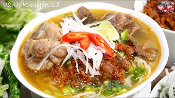 Cách nấu Bún Bò Giò Heo, giống & khác gì so với Cách nấu Bún Bò Huế? Làm Sa tế Sả Tỏi Ớt Vanh Khuyen