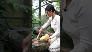 Girl Gently Bathes Her Albino Python – A Touching Bond