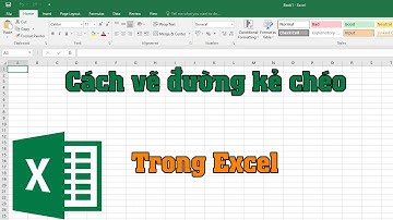 Cách tạo đường kẻ gạch chéo trong 1 ô excel