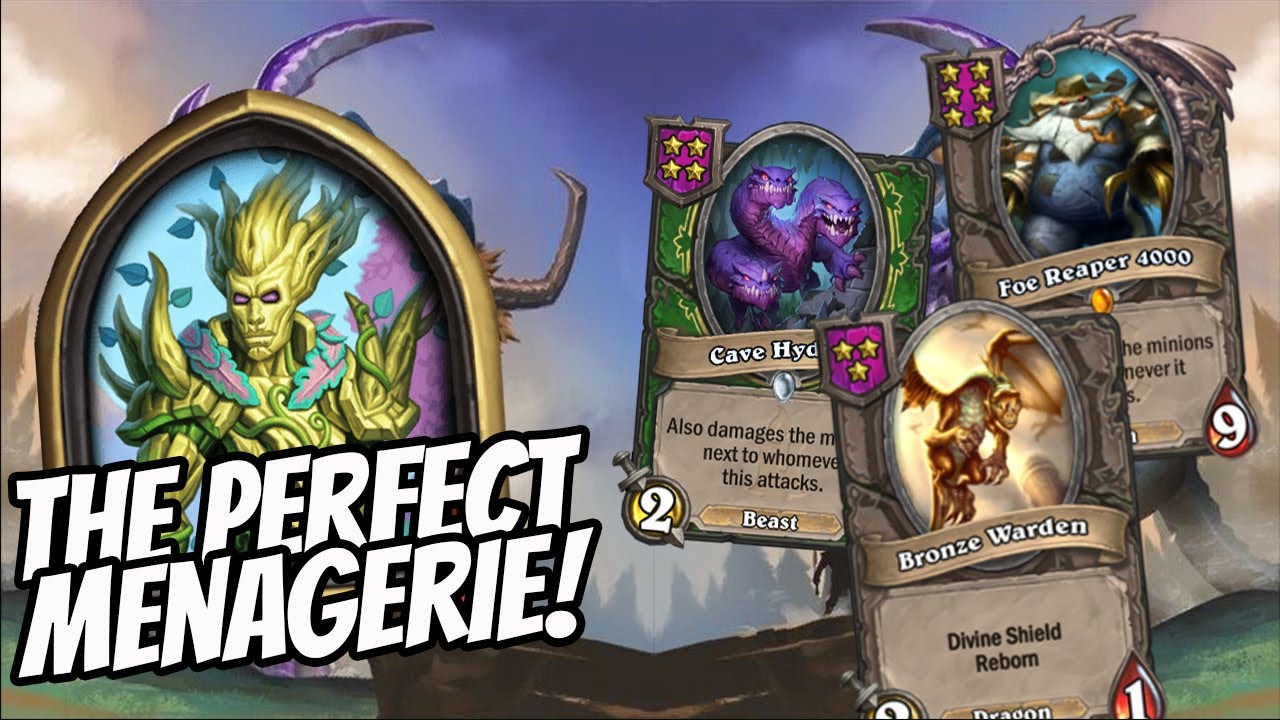 THE PERFECT MENAGERIE COMP?! | Hearthstone Battlegrounds