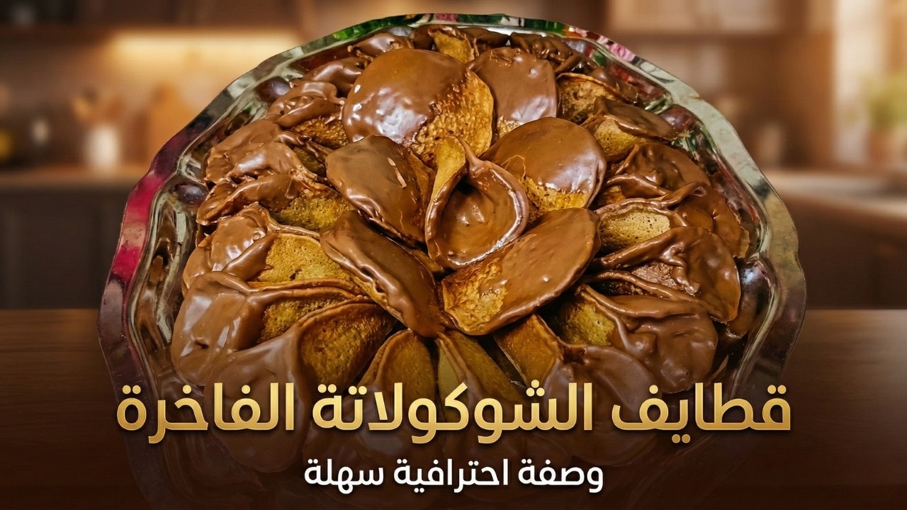 حلويات رمضان ٢٠٢٦ قطايف الشوكولاتة الجديدة 🍫 حشوة اقتصادية وطعم ملكي ❤️ سهلة ومضمونة لأحلى عزومات 🍩