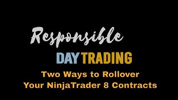 Two Ways to Rollover Your Emini Futures and Micros Contracts on NinjaTrader 8