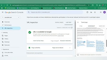 What is the URL Inspection Tool in Google Search Console?
