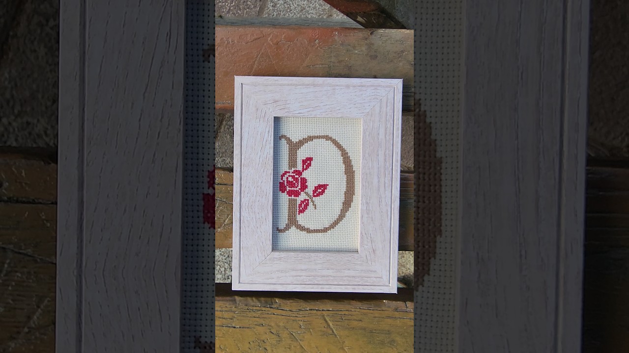 Cross stitch Letter D #shorts #viral #trending