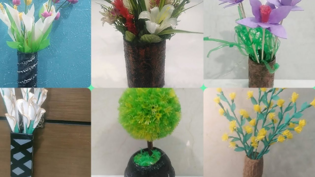 making vase with waste material diy vase making how to use waste