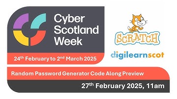 3 Random Words - Password Generator - Cyber Scotland Week 25 - CodeAlong Promo
