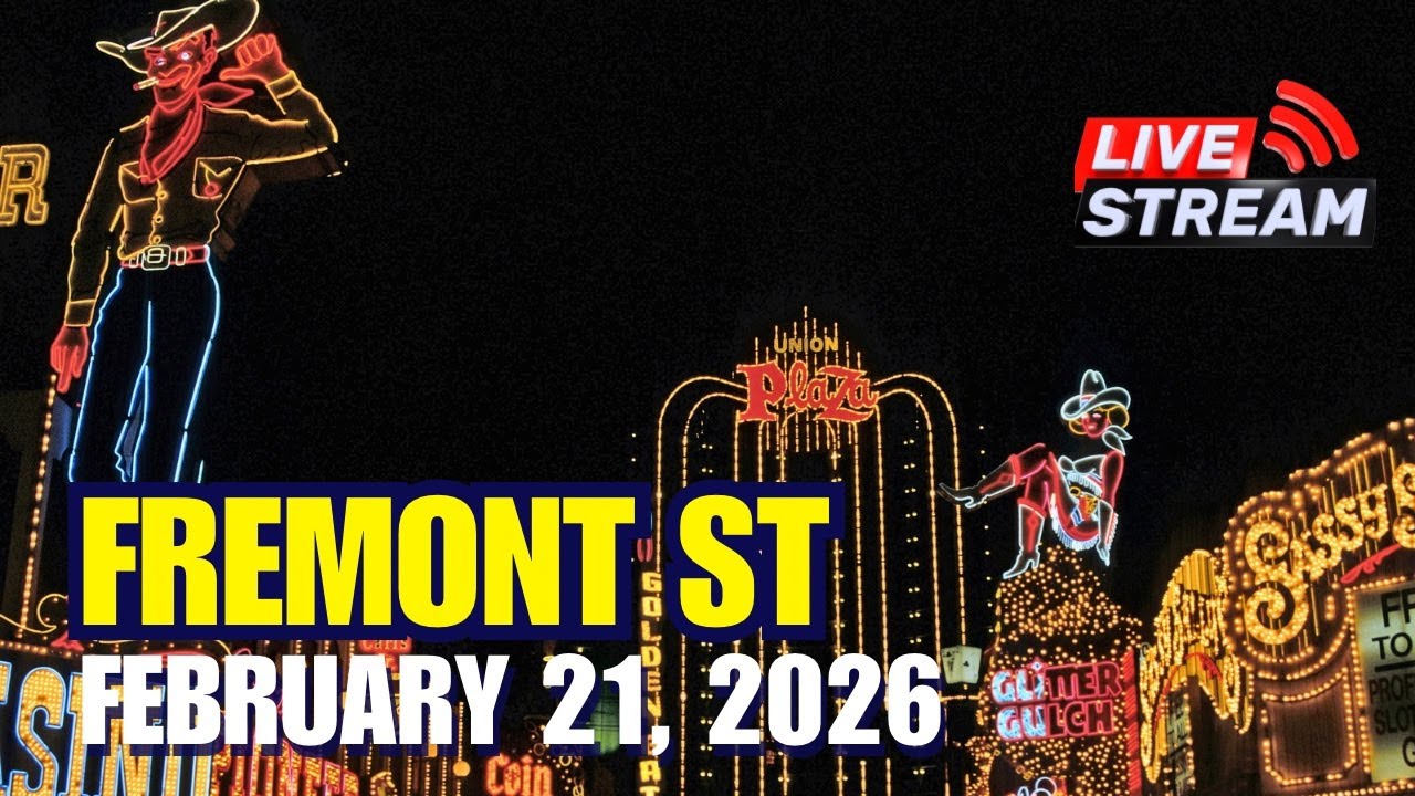 FREMONT STREET EXPERIENCE | Rock N Roll Marathon | SATURDAY NIGHT! 2026 Right NOW!