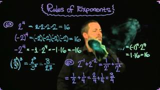 Rules of Exponents - Evaluating Exponential Expressions
