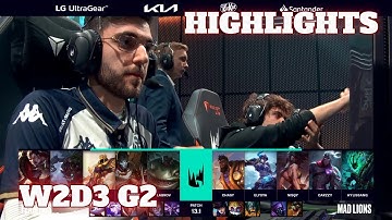 BDS vs MAD - Highlights | Week 2 Day 3 LEC Winter 2023 | Team BDS vs Mad Lions W2D3