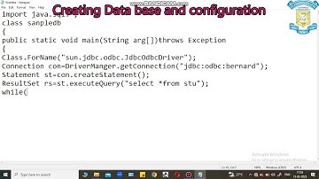 SJCTNC-BERNARD-CA408A-ADVANCED JAVA-UNIT III-DATABASE-PART II