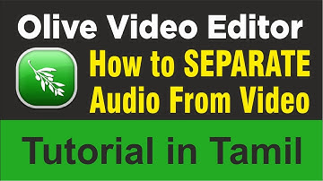 Olive Video Editor | How to Separate Audio from Video - Day 3 | Learn Something Tamil