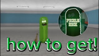 how to get PICKLE RICK BADGE in piggy old roleplay