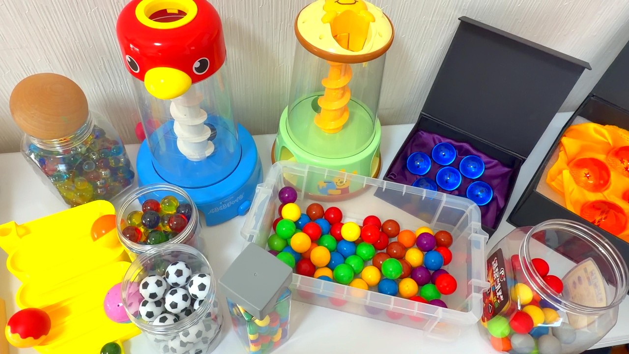 Marble Run Gimmick x 10 ⭐ Fun ball rolling amazing art ASMR