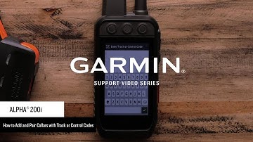 Support: Pairing a Collar to an Alpha® 200i Using Track/Control Codes
