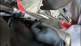 COTTER PIN INSTALLTION ON REAR BRAKE CYLINDER YAMAHA R6