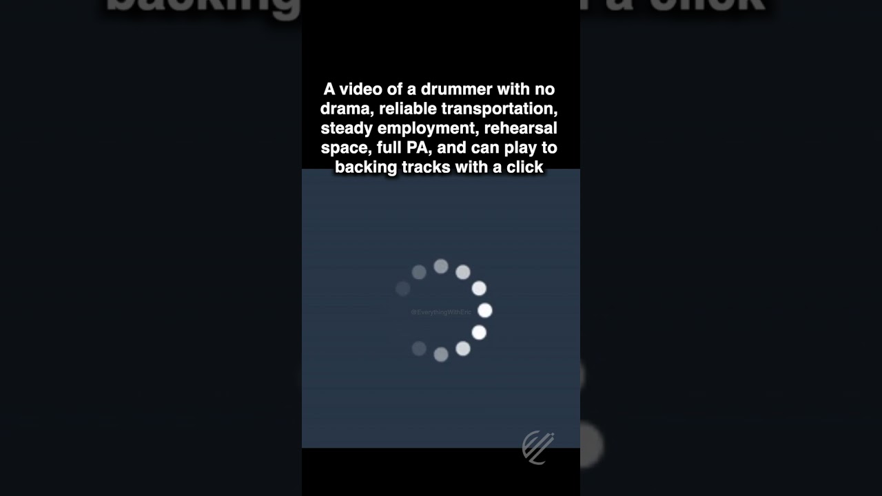 That drummer doesn't exist #drums #everythingwitheric #ericlovley