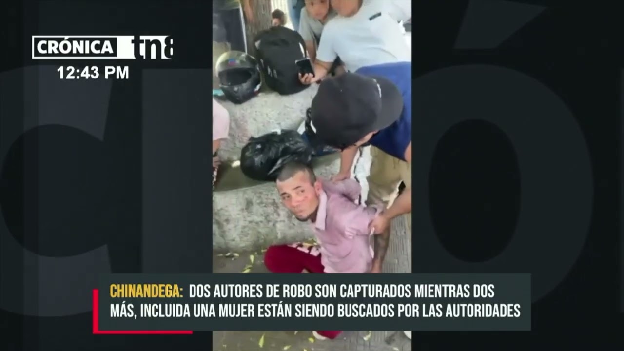 Cámaras captan dos robos en Chinandega; autoridades investigan y capturan a uno