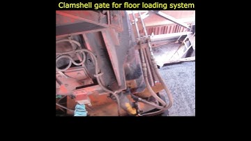 Clamshell gate for floor loading system || Clamshell gate for wagon loading #shorts