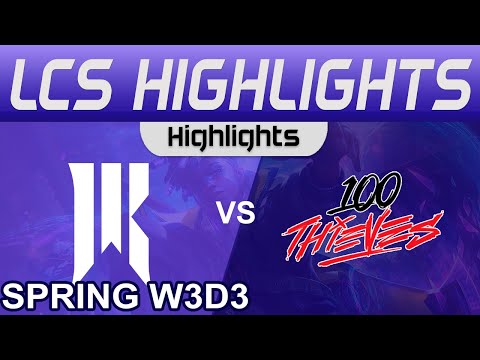 SR vs 100 Highlights LCS Spring Season 2024 W3D3 Shopify Rebellion vs 100 Thieves by Onivia